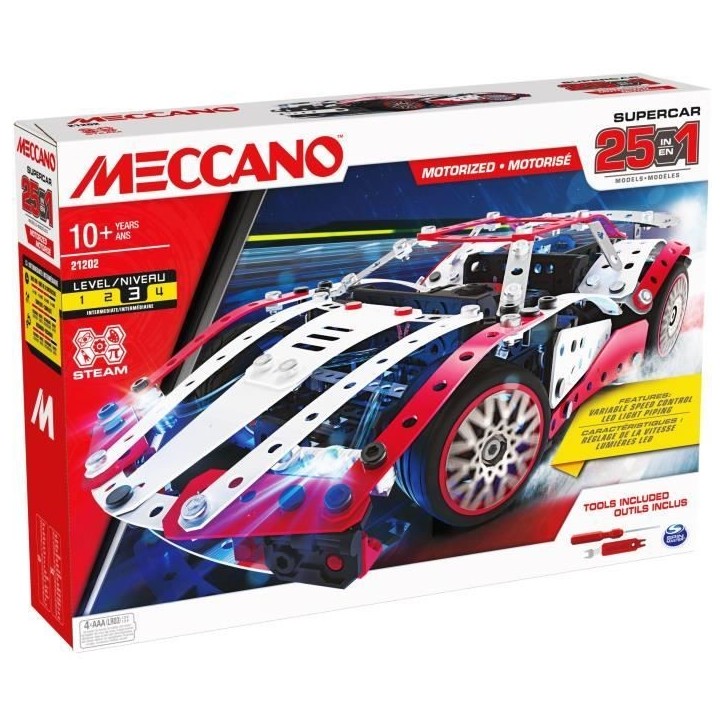 Supercar - BANDAI - Meccano - APM20105 - 25 Modeles