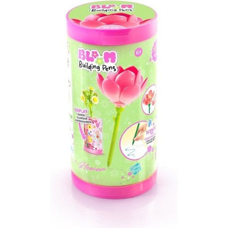 Canal Toys – BLOOM – Stylo Fleur a Construire – Encre pailletée et parfumée – 6 fleurs a collectionner – BLM 001