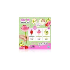 Stylo Fleur a Construire – Pack de 3 – Rose, Lotus et Marguerite -