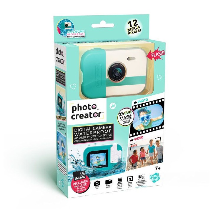 Appareil Photo Waterproof – Étanche jusqu'a 3 metres – Avec carte SD incluse – CLK 079 Canal Toys – Photo Creator Appareil Photo Waterproof – Étanche jusqu'a 3 metres – Avec carte SD incluse – CLK 079 Canal Toys – Photo Creator