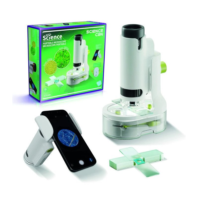 Canal Toys - So Science - Microscope Portable 250X avec support smartp