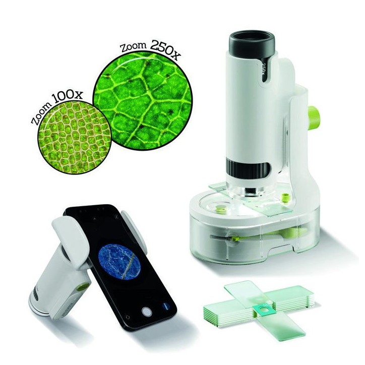 Canal Toys - So Science - Microscope Portable 250X avec support smartphone et accessoires - COS 001 Canal Toys - So Science - Microscope Portable 250X avec support smartphone et accessoires - COS 001