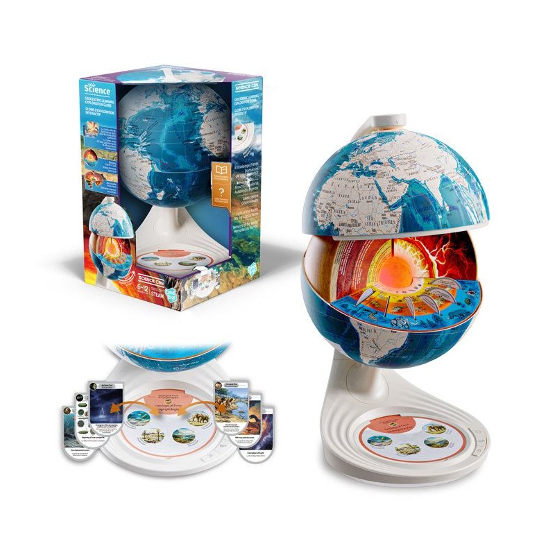Canal Toys - So Science - Globe d'exploration interactif 3D avec carte