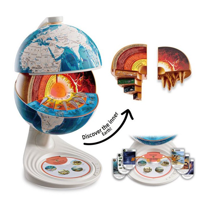 Canal Toys - So Science - Globe d'exploration interactif 3D avec cartes éducatives - COS 003 Canal Toys - So Science - Globe d'exploration interactif 3D avec cartes éducatives - COS 003