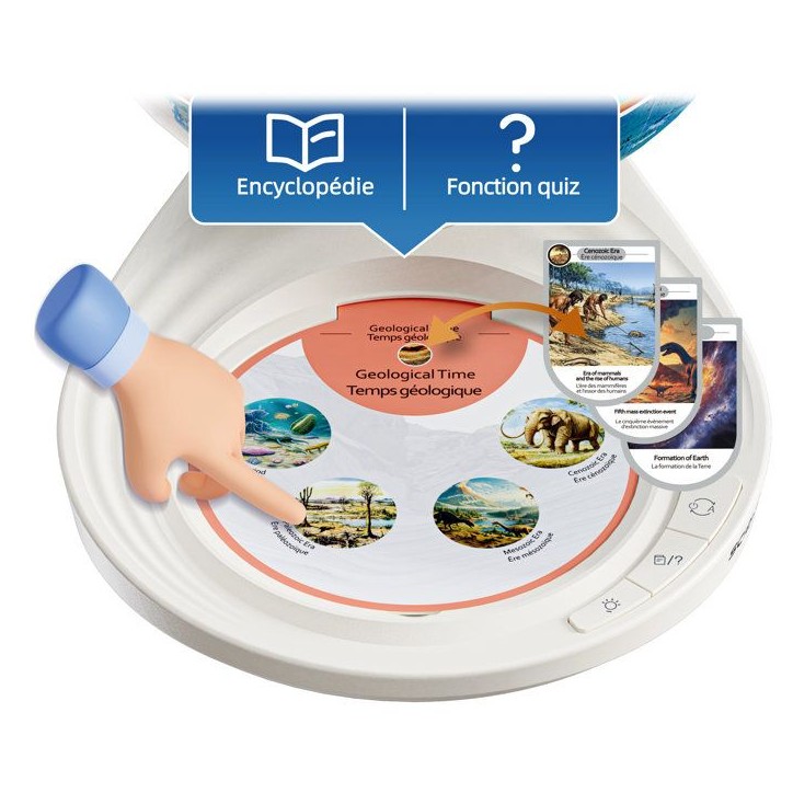 Canal Toys - So Science - Globe d'exploration interactif 3D avec cartes éducatives - COS 003 Canal Toys - So Science - Globe d'exploration interactif 3D avec cartes éducatives - COS 003