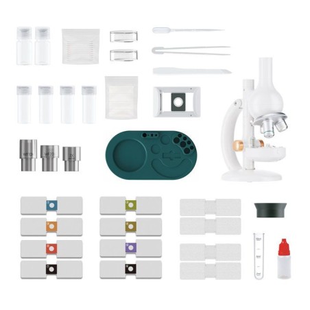 Canal Toys - So Science - Microscope édition labo avec grossissement jusqu'a 1600x, filtre RGB et support téléphone - COS 004