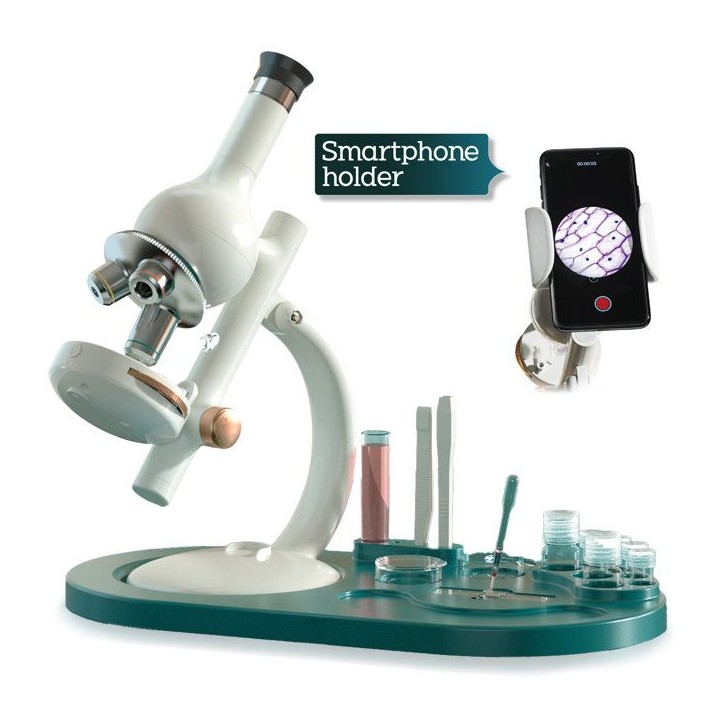 Canal Toys - So Science - Microscope édition labo avec grossissement jusqu'a 1600x, filtre RGB et support téléphone - COS 004 Canal Toys - So Science - Microscope édition labo avec grossissement jusqu'a 1600x, filtre RGB et support téléphone - COS 004