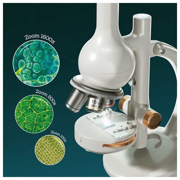 Canal Toys - So Science - Microscope édition labo avec grossissement jusqu'a 1600x, filtre RGB et support téléphone - COS 004 Canal Toys - So Science - Microscope édition labo avec grossissement jusqu'a 1600x, filtre RGB et support téléphone - COS 004