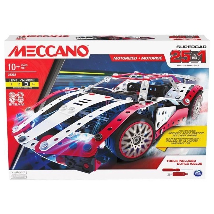 Supercar - BANDAI - Meccano - APM20105 - 25 Modeles