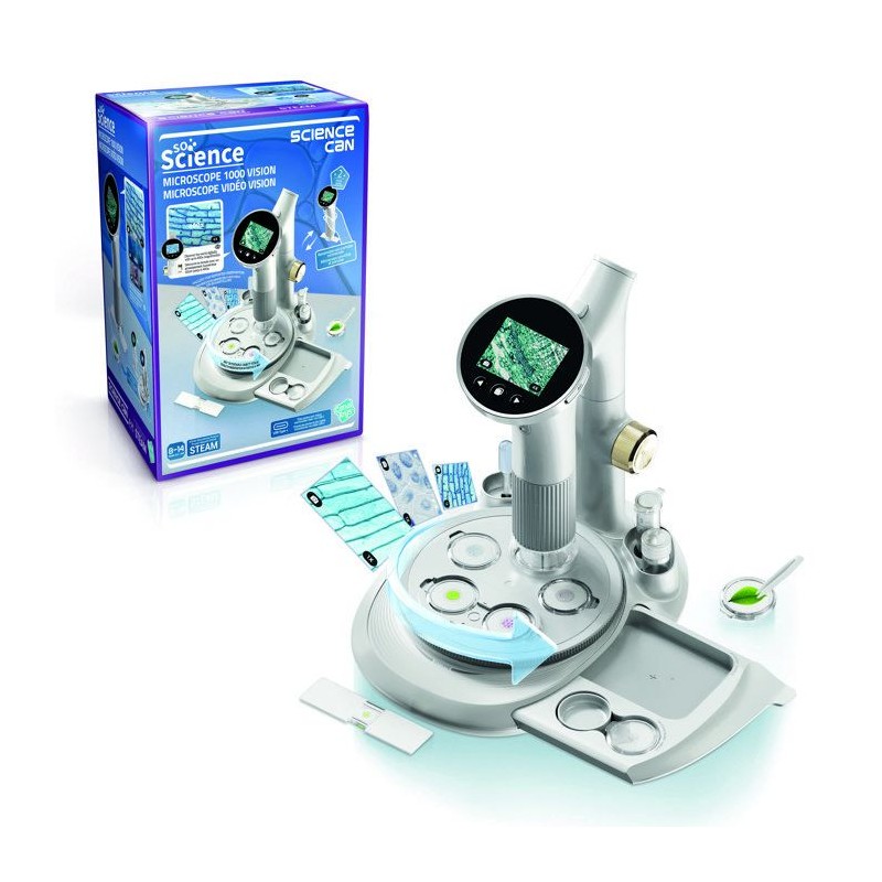 Canal Toys - So Science - Microscope vidéo Vision 1000 avec écran in