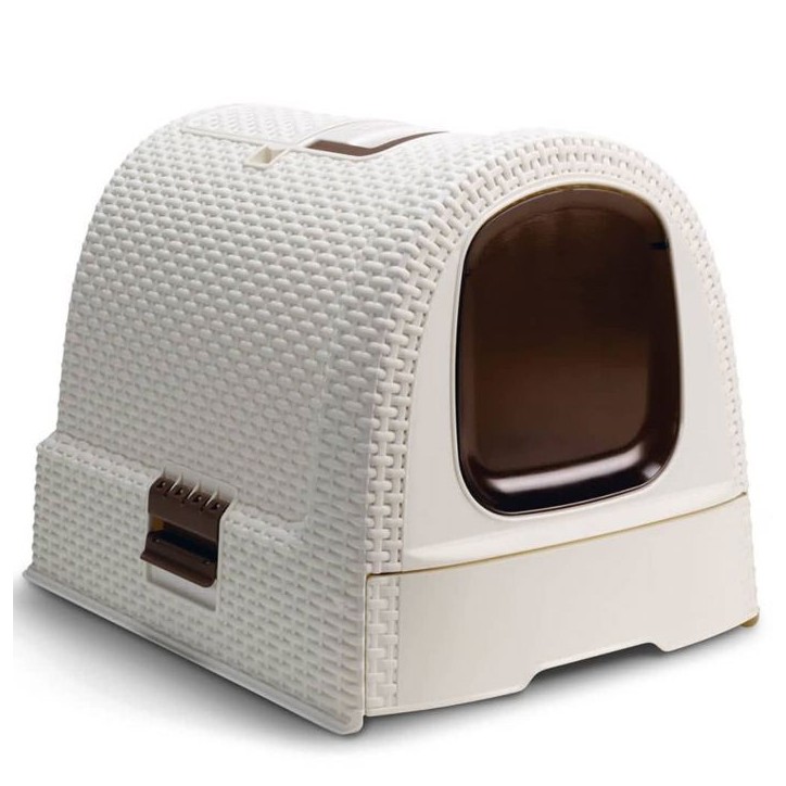 Curver Bac a litiere pour chats 51x38,5x39,5 cm Blanc Curver Bac a litiere pour chats 51x38,5x39,5 cm Blanc