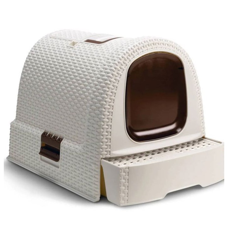 Curver Bac a litiere pour chats 51x38,5x39,5 cm Blanc Curver Bac a litiere pour chats 51x38,5x39,5 cm Blanc