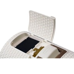 Curver Bac a litiere pour chats 51x38,5x39,5 cm Blanc