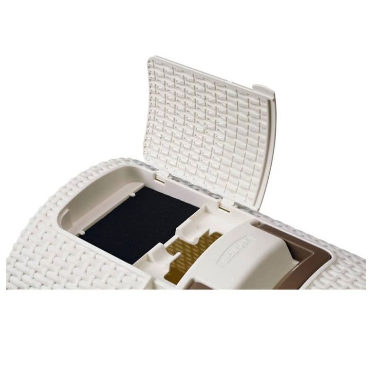 Curver Bac a litiere pour chats 51x38,5x39,5 cm Blanc Curver Bac a litiere pour chats 51x38,5x39,5 cm Blanc