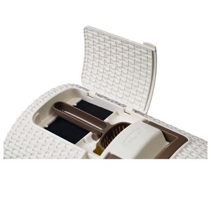 Curver Bac a litiere pour chats 51x38,5x39,5 cm Blanc Curver Bac a litiere pour chats 51x38,5x39,5 cm Blanc