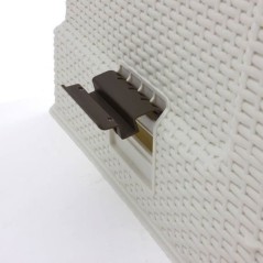 Curver Bac a litiere pour chats 51x38,5x39,5 cm Blanc