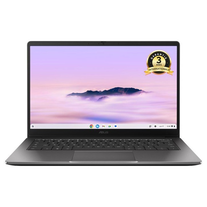 Ordinateur Portable ASUS Chromebook CX1405 : Chrome OS - 14.0 FHD Tactile - Intel Core i3-N355 - RAM 16Go - 128Go eMMC Ordinateur Portable ASUS Chromebook CX1405 : Chrome OS - 14.0 FHD Tactile - Intel Core i3-N355 - RAM 16Go - 128Go eMMC