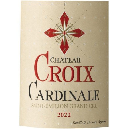 Château Croix Cardinale 2022 Saint-Emilion Grand Cru - Vin rouge de Bordeaux