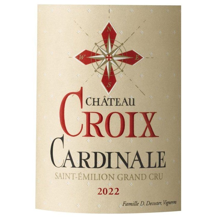 Château Croix Cardinale 2022 Saint-Emilion Grand Cru - Vin rouge de Bordeaux