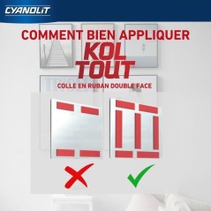 Ruban adhésif double face - CYANOLIT - Koltout ruban XL - 7,5 m x 19