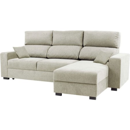 Canapé d'angle convertible réversible - 3 places - DANY - Tissu Sabl