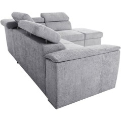 Canapé d'angle convertible réversible - 5 places - DAYTONA - Tissu S
