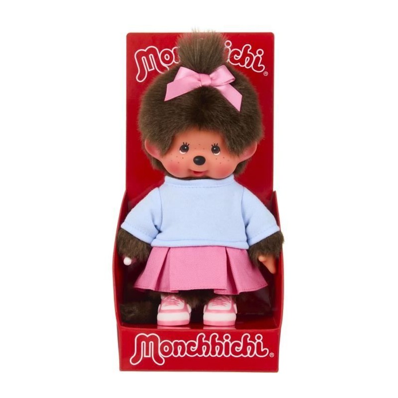 Peluche - BANDAI - Monchhichi - SE203949 - Jupe Basket - 20 cm Peluche - BANDAI - Monchhichi - SE203949 - Jupe Basket - 20 cm