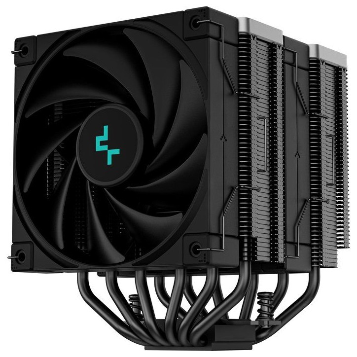 DEEPCOOL - AK620 Zero Dark - R-AK620-BKNNMT-G-1 - Ventirad CPU - 120mm - Noir - 2 ventilateurs PWM - 6 Calloducs - TDP 260W