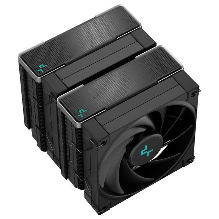 DEEPCOOL - AK620 Zero Dark - R-AK620-BKNNMT-G-1 - Ventirad CPU - 120mm - Noir - 2 ventilateurs PWM - 6 Calloducs - TDP 260W