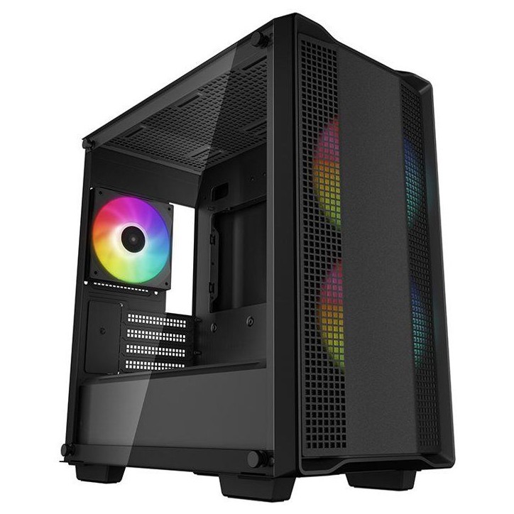 Boitier PC - DEEPCOOL - R-CC360-BKAPM3-G-1 - CC360 ARGB - Mini tour - Format Micro-ATX - 3 ventilateurs ARGB - Noir Boitier PC - DEEPCOOL - R-CC360-BKAPM3-G-1 - CC360 ARGB - Mini tour - Format Micro-ATX - 3 ventilateurs ARGB - Noir