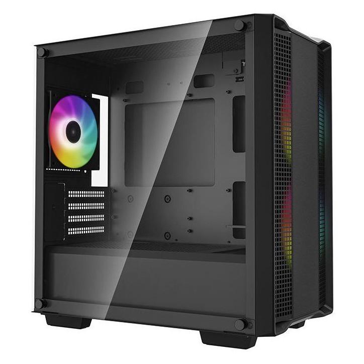 Boitier PC - DEEPCOOL - R-CC360-BKAPM3-G-1 - CC360 ARGB - Mini tour - Format Micro-ATX - 3 ventilateurs ARGB - Noir Boitier PC - DEEPCOOL - R-CC360-BKAPM3-G-1 - CC360 ARGB - Mini tour - Format Micro-ATX - 3 ventilateurs ARGB - Noir