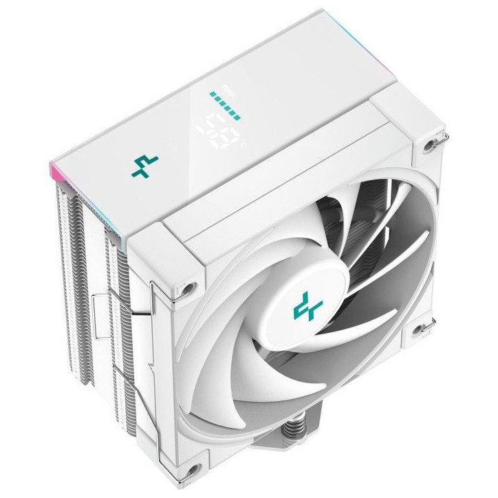 DEEPCOOL - AK400 Digital - R-AK400-WHADMN-G - Ventirad CPU - 120 mm - Blanc - Écran digital et ARGB - 4 Calloducs -TDP 220W DEEPCOOL - AK400 Digital - R-AK400-WHADMN-G - Ventirad CPU - 120 mm - Blanc - Écran digital et ARGB - 4 Calloducs -TDP 220W