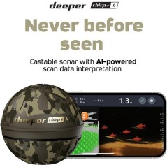 Sondeur lançable - DEEPER - CHIRP+ 4 - GPS - IA - 3 faisceaux CHIRP -