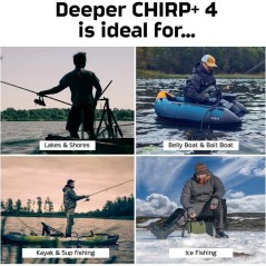 Sondeur lançable - DEEPER - CHIRP+ 4 - GPS - IA - 3 faisceaux CHIRP -