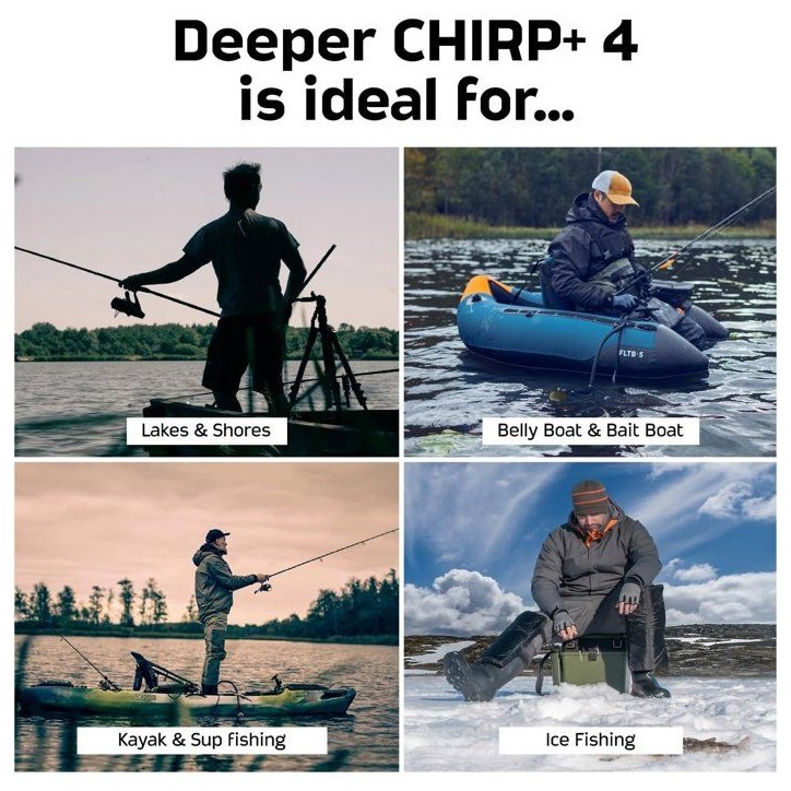 Sondeur lançable - DEEPER - CHIRP+ 4 - GPS - IA - 3 faisceaux CHIRP - portée 120 m Sondeur lançable - DEEPER - CHIRP+ 4 - GPS - IA - 3 faisceaux CHIRP - portée 120 m