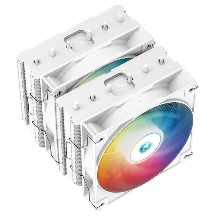 DEEPCOOL - Gammaxx ARGB - R-AG620-WHANMN-G-2 - Ventirad CPU - 120 mm - Ventilateur double tour PWM RGB - 6 Calloducs -TDP 260W DEEPCOOL - Gammaxx ARGB - R-AG620-WHANMN-G-2 - Ventirad CPU - 120 mm - Ventilateur double tour PWM RGB - 6 Calloducs -TDP 260W