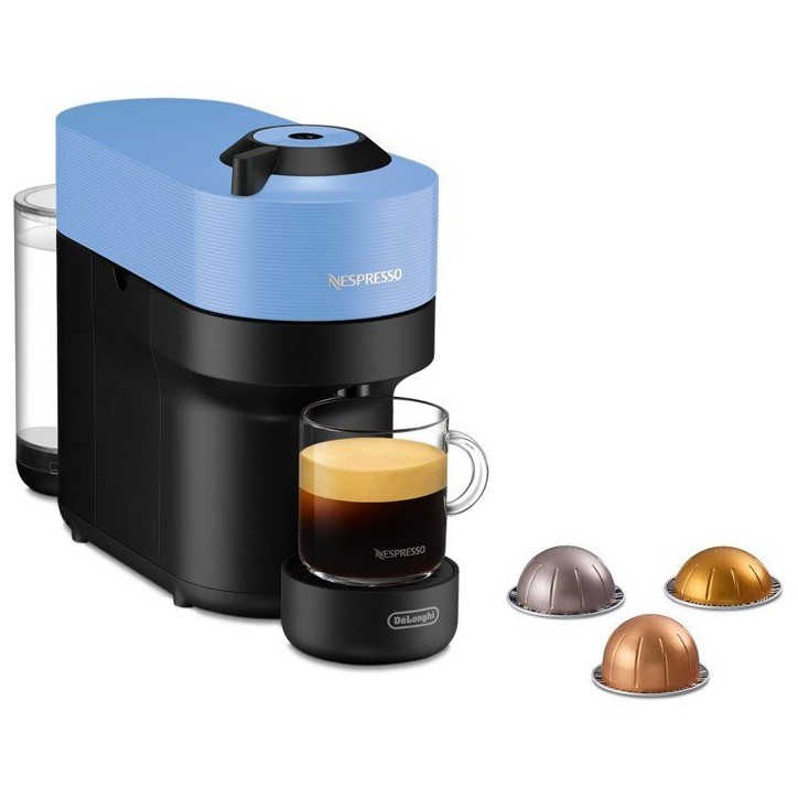 Machine a café capsules - Nespresso - De'Longhi - Vertuo pop - ENV90.A - Bleu - 7 capsules Nespresso incluses Machine a café capsules - Nespresso - De'Longhi - Vertuo pop - ENV90.A - Bleu - 7 capsules Nespresso incluses