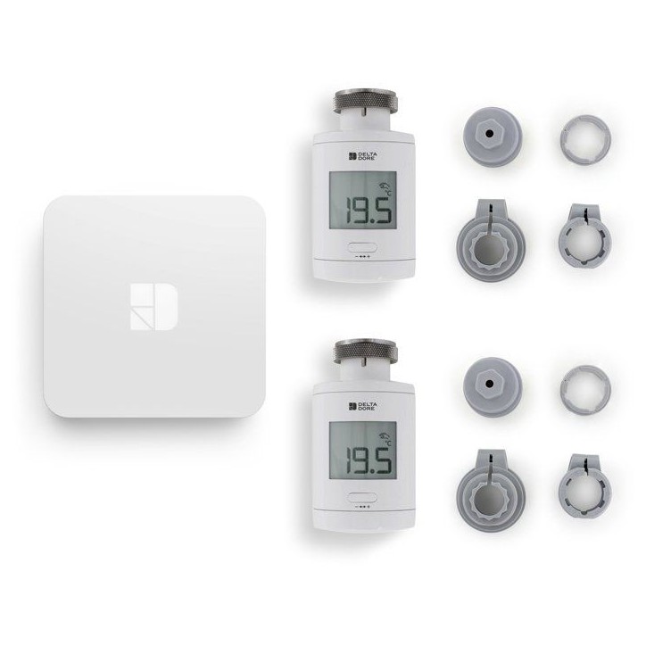 Tetes Thermostatiques et box connectée - Delta Dore - Pack TRV 1.0 connecté - 6050664