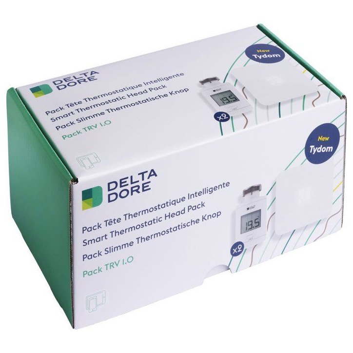 Tetes Thermostatiques et box connectée - Delta Dore - Pack TRV 1.0 connecté - 6050664