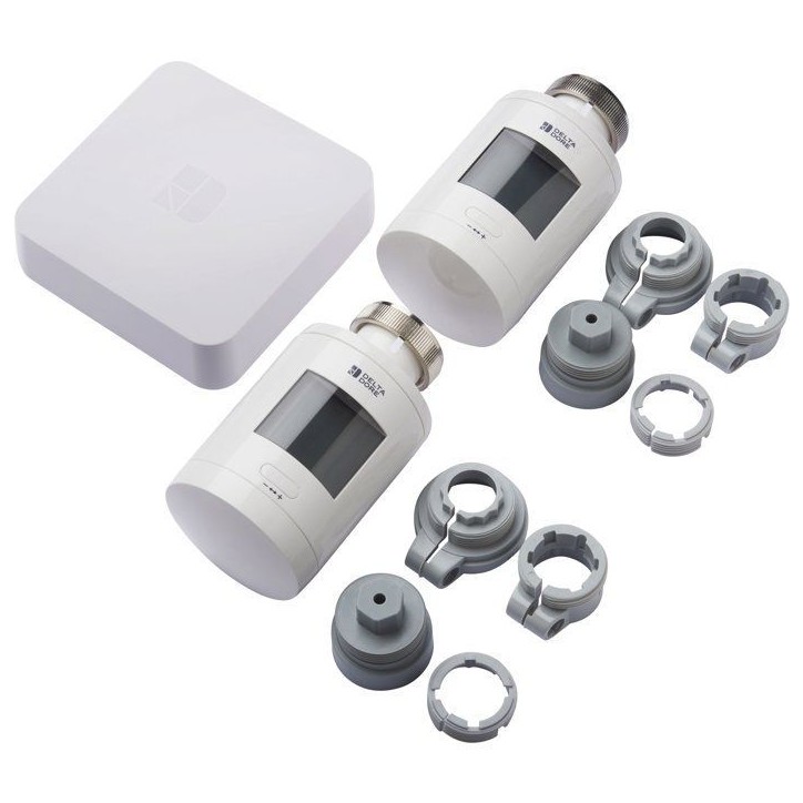 Tetes Thermostatiques et box connectée - Delta Dore - Pack TRV 1.0 connecté - 6050664