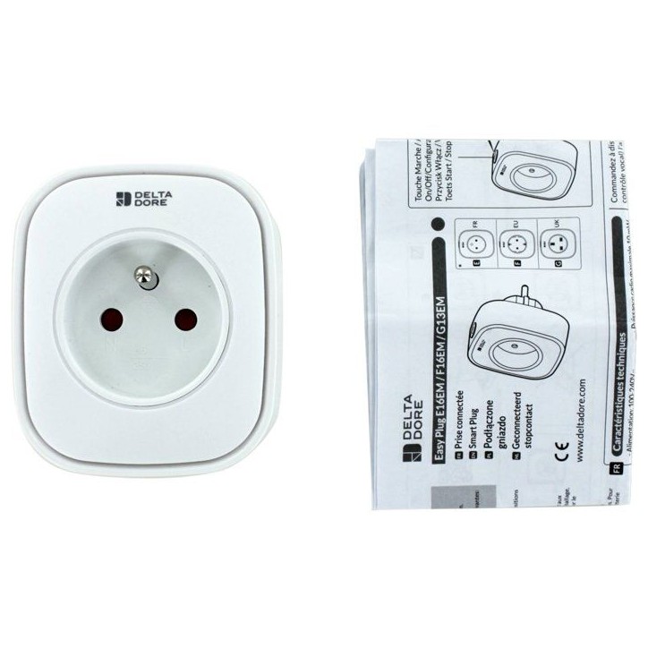 Prise connectée DELTA DORE Easy Plug E16EM 16A Blanc