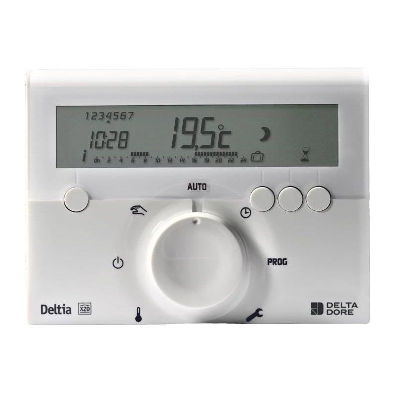 Programmateur sans fil et 1 récepteur - DELTA DORE - Deltia 8.03 - Po