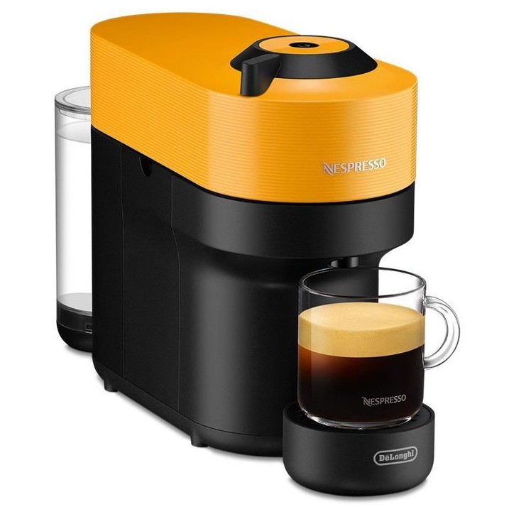 Machine a café capsules - Nespresso - De'Longhi - Vertuo pop - ENV90.Y - Jaune - 7 capsules Nespresso incluses Machine a café capsules - Nespresso - De'Longhi - Vertuo pop - ENV90.Y - Jaune - 7 capsules Nespresso incluses