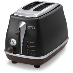 Grille-pain - DELONGHI - CTOV2103.BK - 900 W - 2 fentes - Noir mat / C