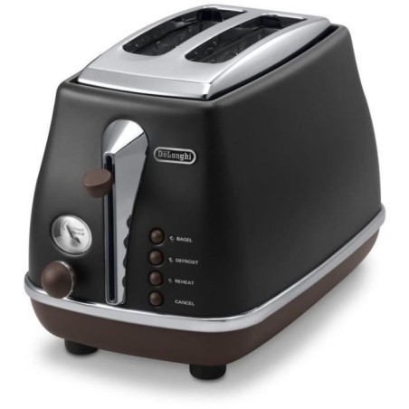 Grille-pain - DELONGHI - CTOV2103.BK - 900 W - 2 fentes - Noir mat / C