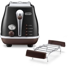 Grille-pain - DELONGHI - CTOV2103.BK - 900 W - 2 fentes - Noir mat / C