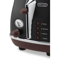 Grille-pain - DELONGHI - CTOV2103.BK - 900 W - 2 fentes - Noir mat / C