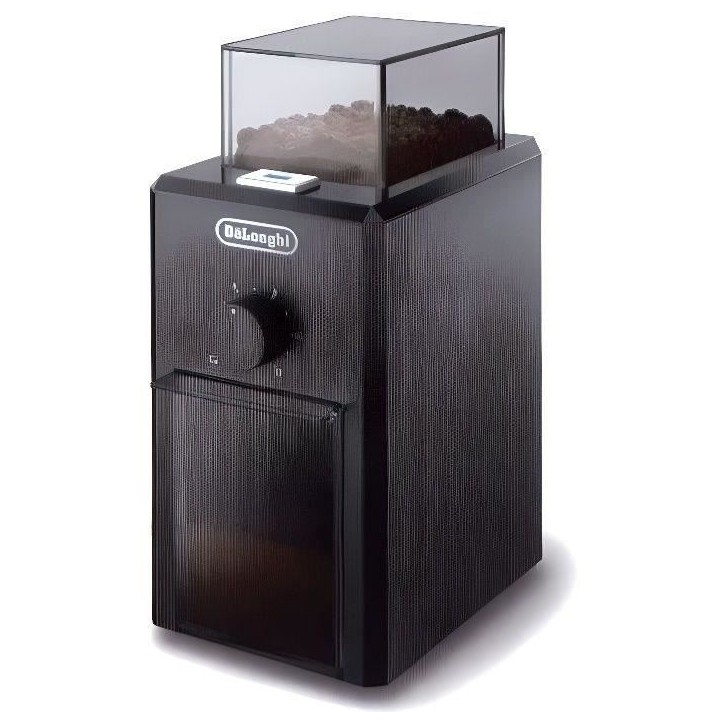 Moulin a café électrique - DELONGHI KG79 - Capacité 120g - 17 niveaux de broyage - Noir Moulin a café électrique - DELONGHI KG79 - Capacité 120g - 17 niveaux de broyage - Noir