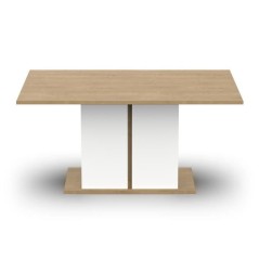 Table a manger seule ACCESS - 6 personnes - Décor chene Hamilton et b