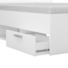 Demeyere Lit adulte MICHIGAN - 140 x 190 cm - Multiples rangements - B